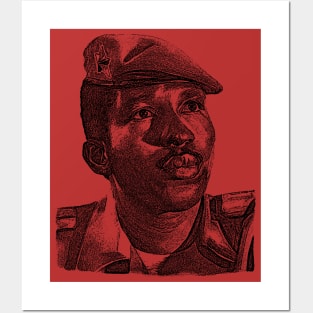 Thomas Sankara Silhouette - Socialist, Anti-Imperialist, Pan-African Posters and Art